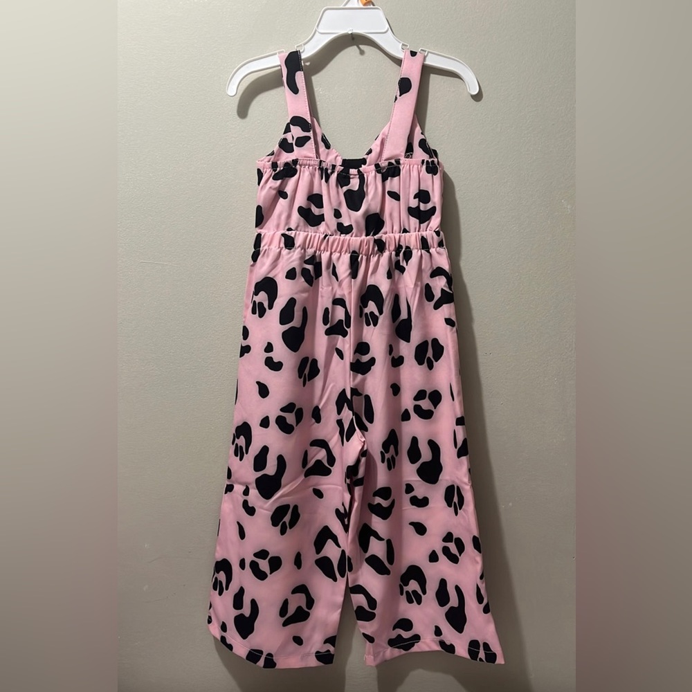 NWT
Toddler Girl Stylish Leopard Print Bow Knot Jumpsuit